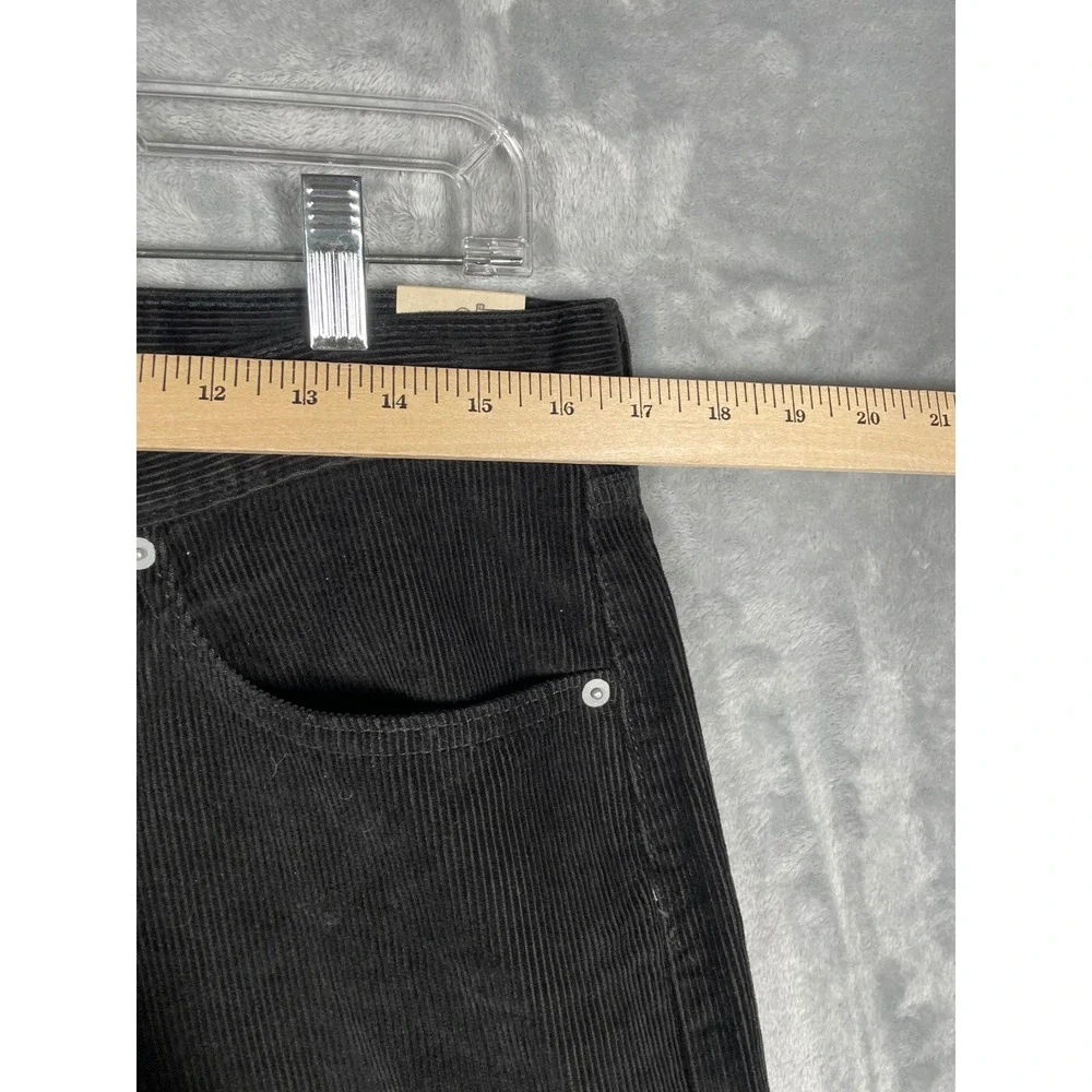 Levis 565 Loose Straight Black Corduroy Pants Mens W32 L34 NWT